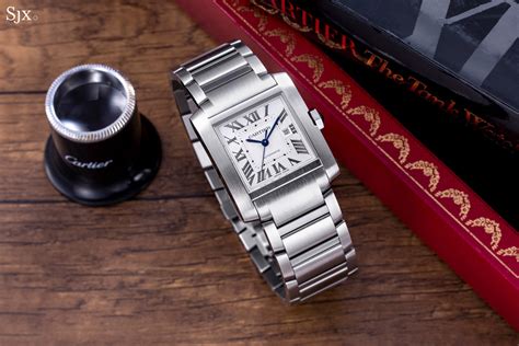 cartier men's tank watch|cartier tank francaise men's.